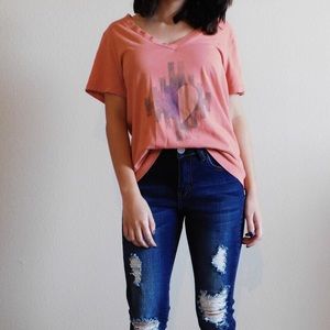 Geometric Heart Tee
